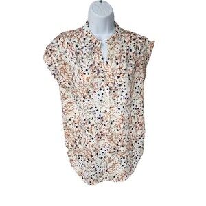 Pleione Top Women's Small Multicolor Cottage Core